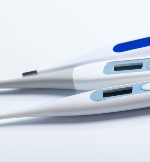 thermometer and medicine
